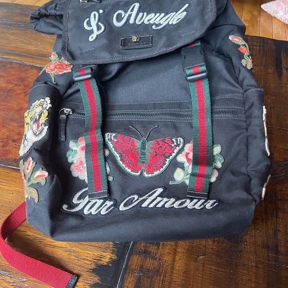 Gucci L’Aveugle Par Amour Tiger Tech Backpack main image 6